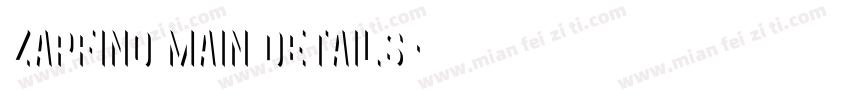 Zapfino Main details字体转换